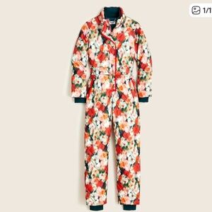 J. Crew Liberty Puffer Primaloft Snowsuit Hazy Days Floral Print Medium